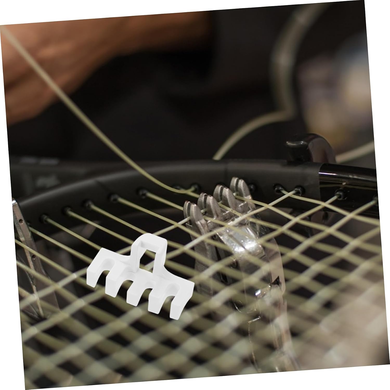 BESPORTBLE 2pcs Badminton Racket Load Spreader Stringing Machine Protective Adapter Durable High Tension Pressure Reducer Racket String Tool for Enhanced Performance and Protection