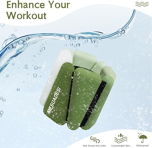 Miniatura 4 de Pesas de muñeca y tobillo para mujer, juego de 2 pesas ajustables para tobillo, pesas para brazos y piernas, pesas para caminar, yoga, pilates,