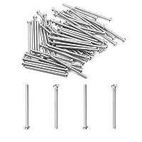 Vista 154 de MroMax 30 tornillos de máquina Phillips de cabeza plana M2 x 0.197 in, acero inoxidable 304 18-8, rosca completa, tornillos de cabeza cruzada gris