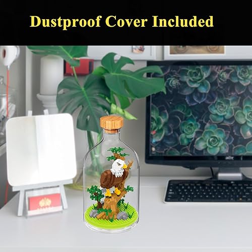 Miniatura 4 de OLTLYUNH Creative Eagle Toy Building Set Adult Mini Animal Friend Set Regalo de Fiesta para Niños Amantes de los Animales Oficina Decoración del