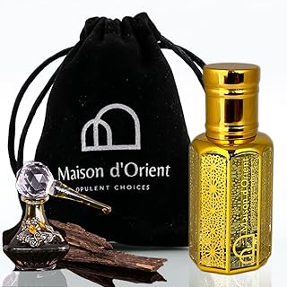MdO Mukhallat Perfume Oil 12 mL – Rich Oriental Blend of Oud Rose and Spices. Alcohol Free Long Lasting Oil, Compliment Magnet
