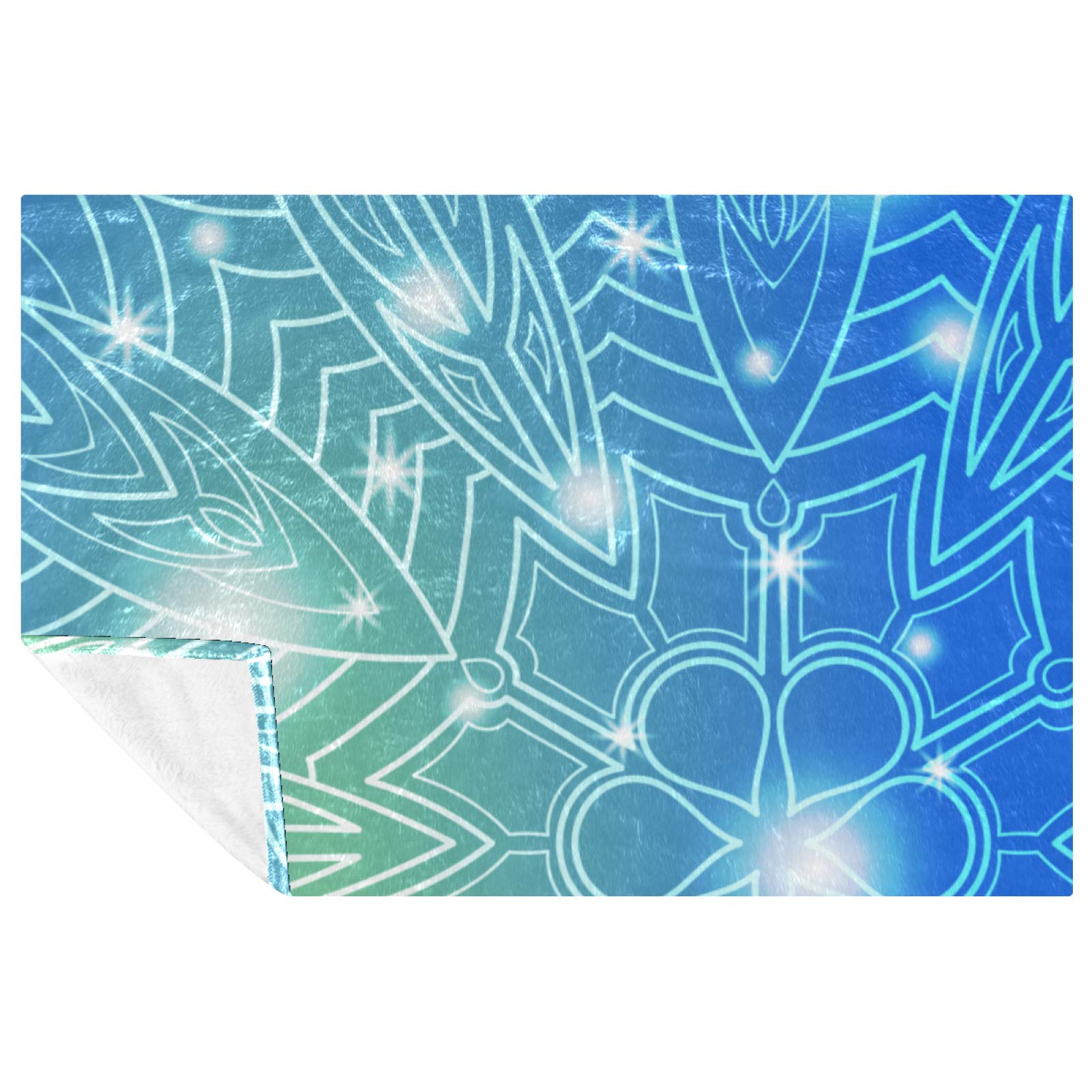 Couverture chaude et douce bleue plaid isolant pour le camping