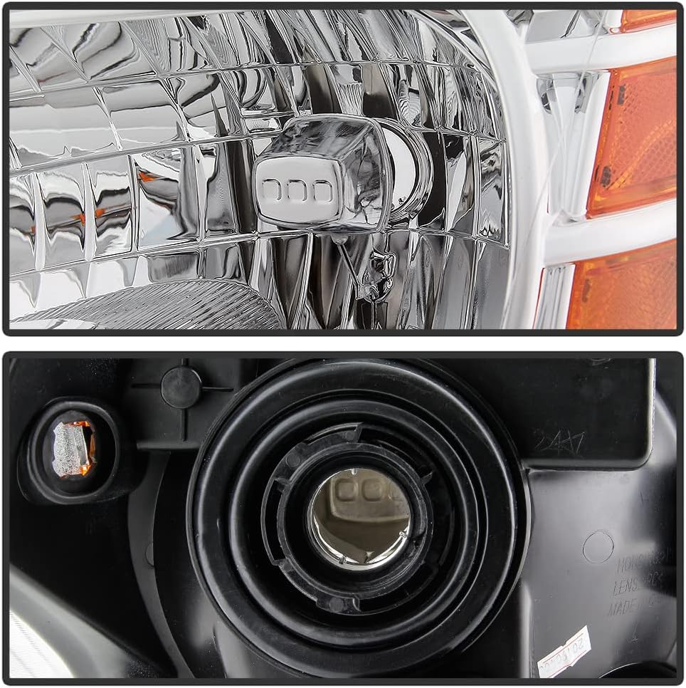 ACANII - For 2009-2020 Nissan Frontier Pickup Truck OE Style Chrome Headlights Headlamps Assembly Replacement Left+Right