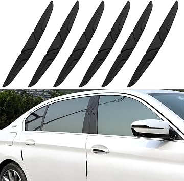 6 Pcs Silicone Car Door Edge Guards for Suzuki Ertiga 2018-2024 2025, Car Bumper Body Protector Trim Guard Auto Rearview Mirror Anti Collision Protector,Black