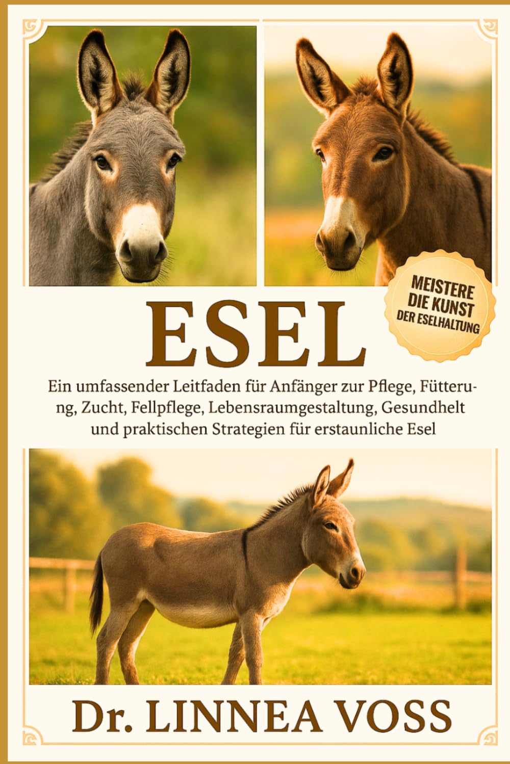 ESEL: Ein umfassender Leitfaden für Anfänger zur Pflege, Fütterung, Zucht, Fellpflege, Lebensraumgestaltung, Gesundheit und praktischen Strategien für erstaunliche Esel