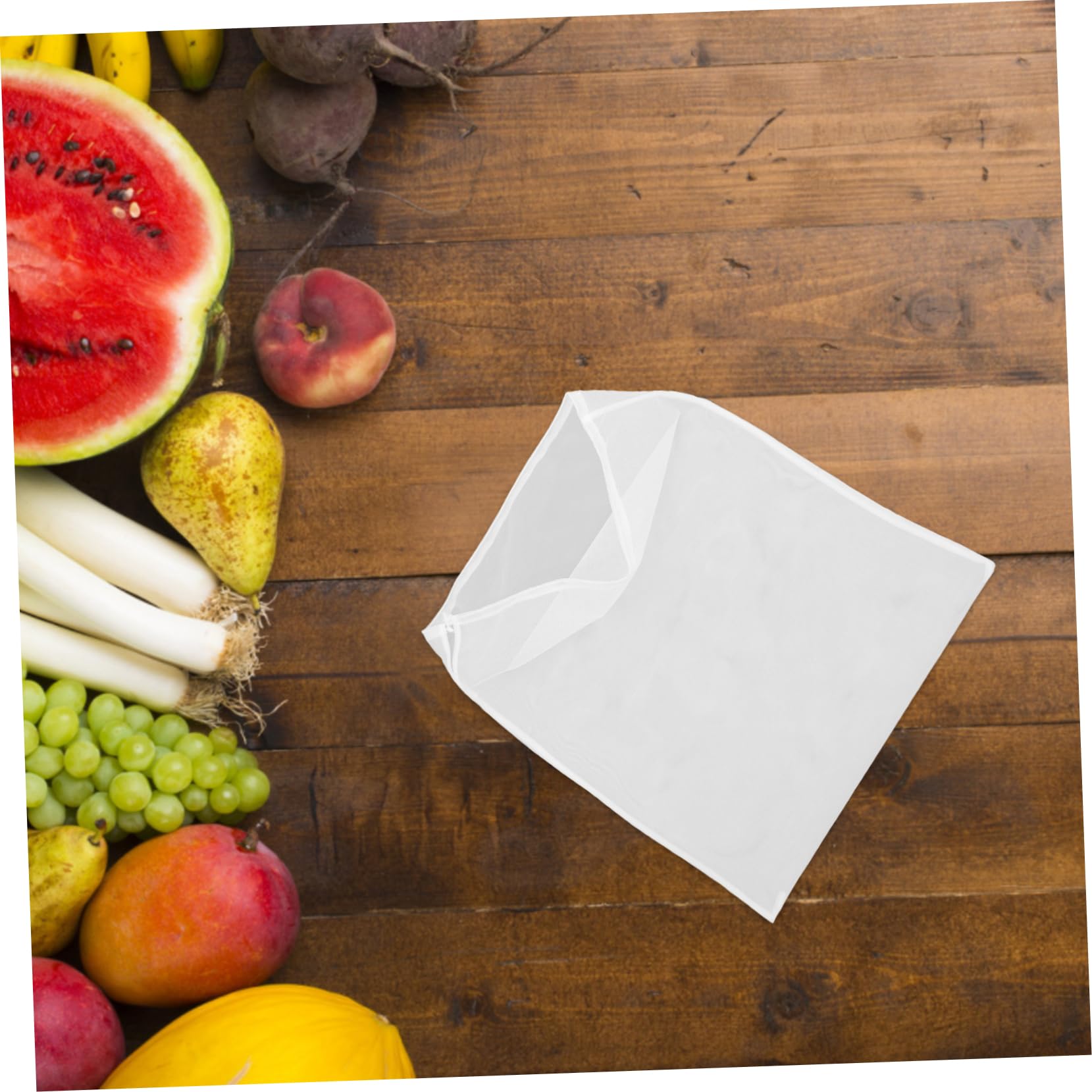 FUNOMOCYA Wine Brewing Strainer Bag Reusable Filter Bag for Juice Nut Milk with Drawstring for Wine Making and Food Straining