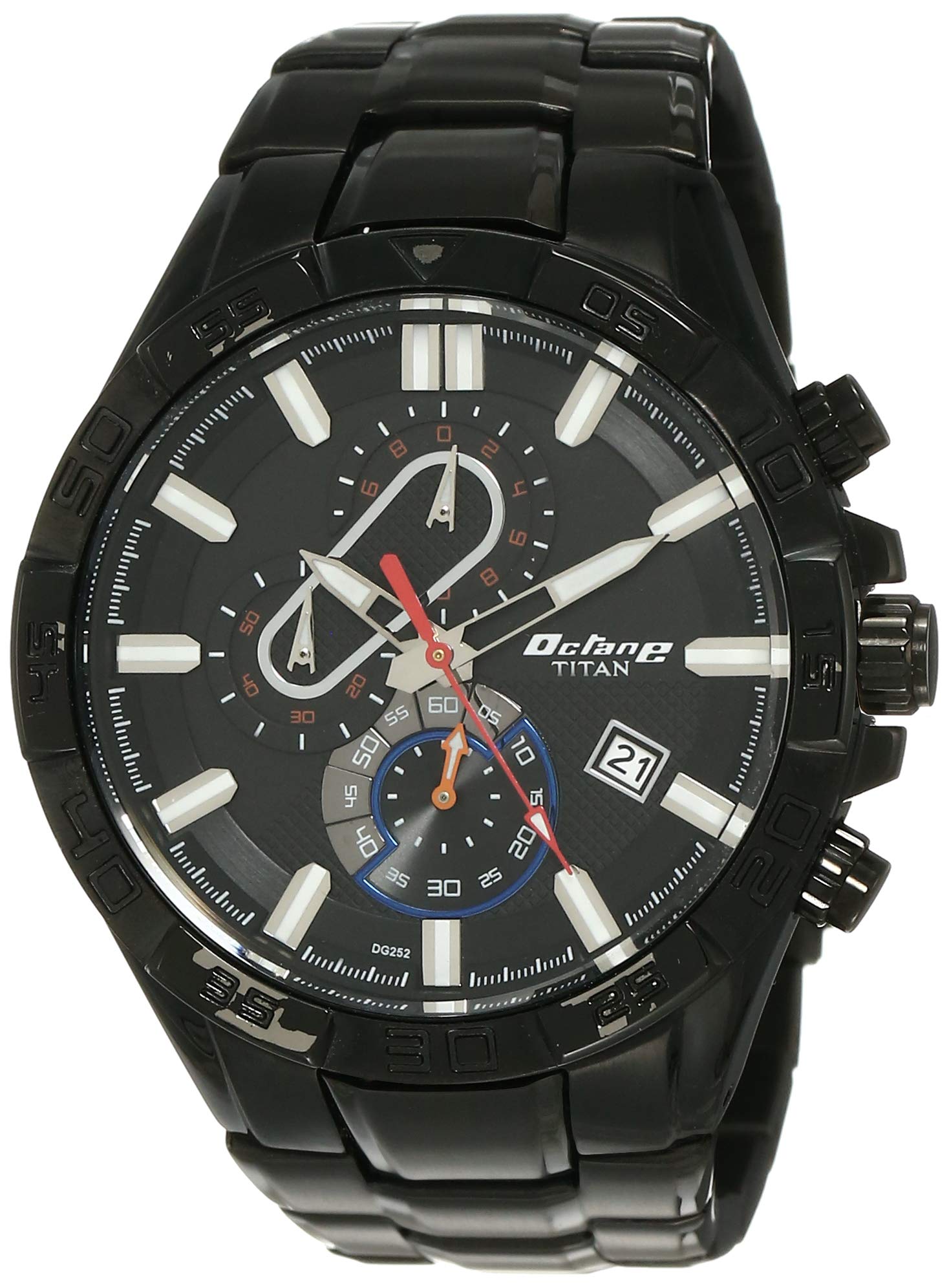 Titan Quartz Chronograph Black Dial Stainless Steel Strap Watch for Men-NS90079NM01 (B073YQRBC1) Amazon Price History, Amazon Price Tracker