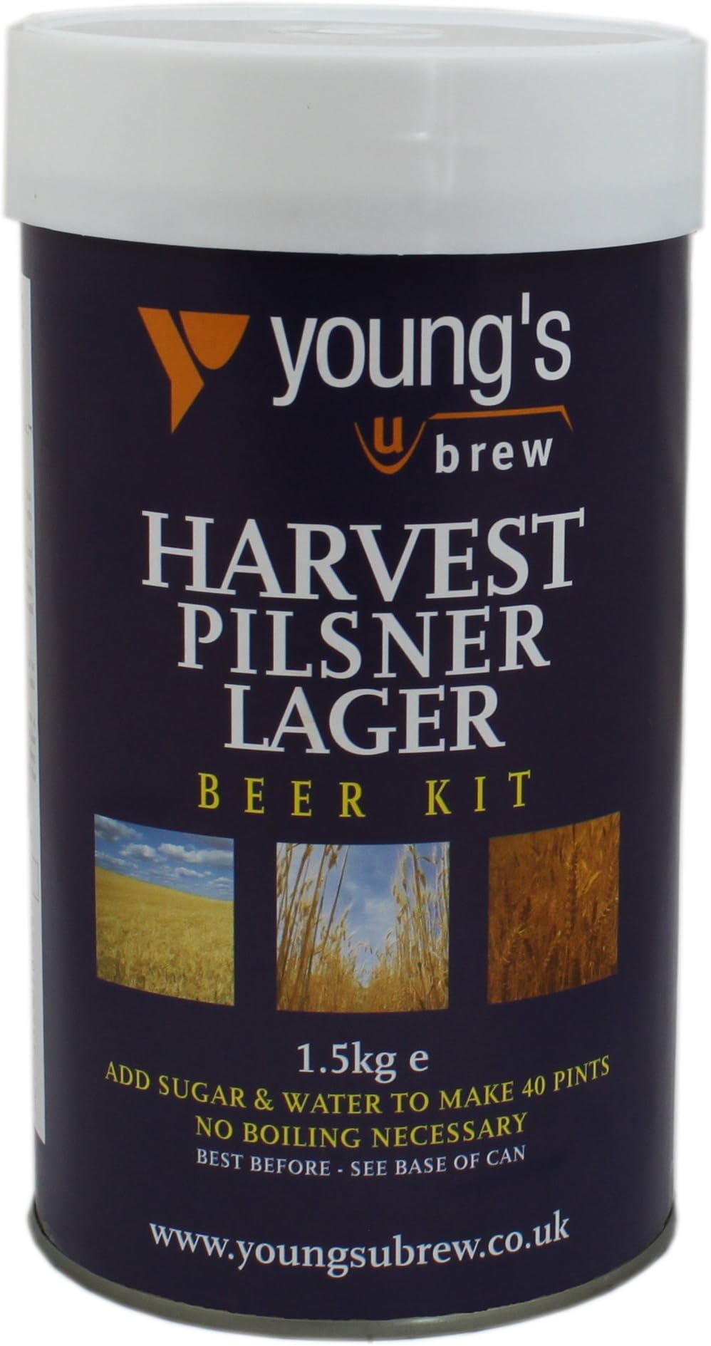 Youngs Harvest Pilsner Lager Kit - Makes 40 Pints! - Home Brew Beer Kit