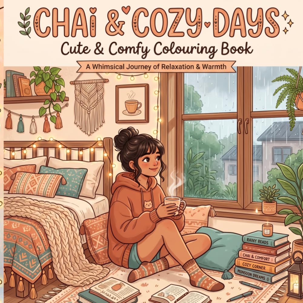 Chai & Cozy Days: Cute & Comfy Coloring Book