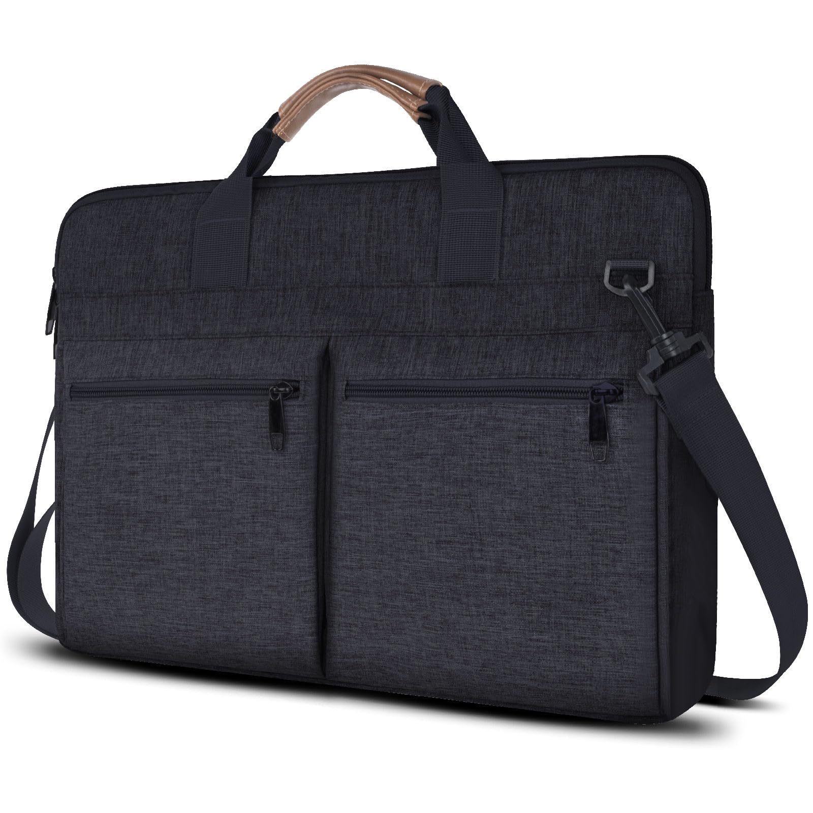 Lovvento Messenger Bag For Men & Women - 15.6" Water Resistant Laptop Satchel, Crossbody Briefcase