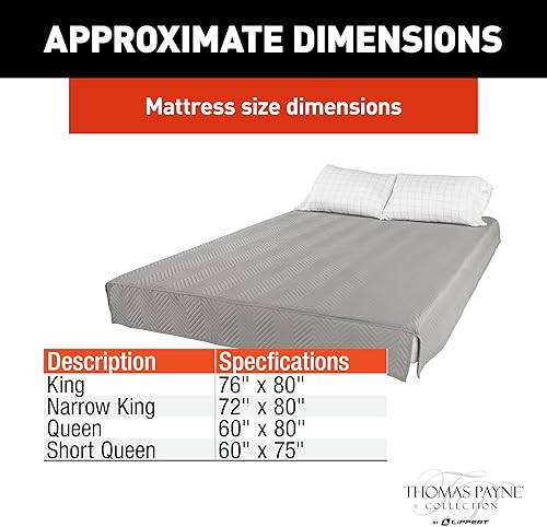 Miniatura 2 de Lippert Easy Zzzs™ - Juego de ropa de cama para caravana, tamaño King estrecho, color gris