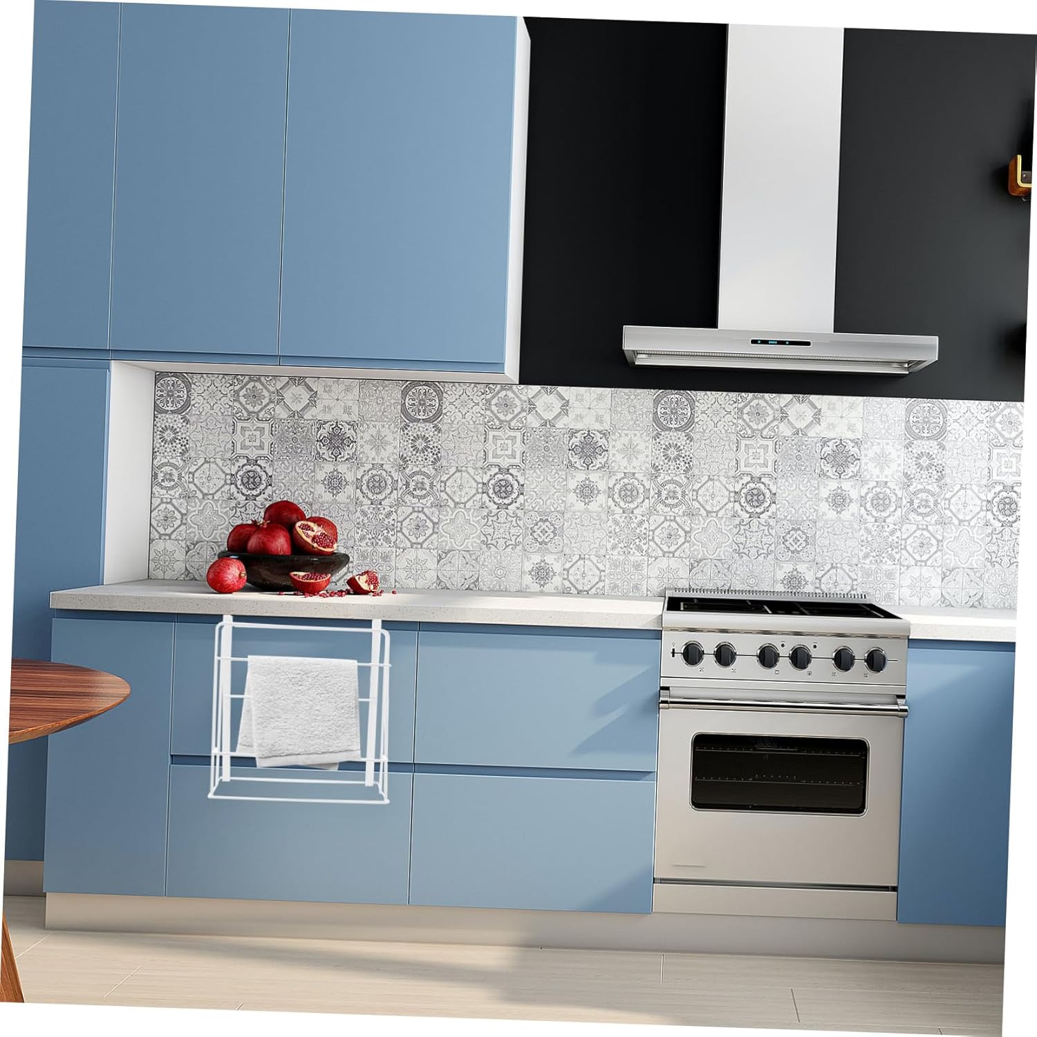 Cabilock 2pcs Wall-mounted Double Layer Chopping Board Rack Punch Iron Storage Organizer for -saving Cutting Board Shelf Easy Installation White