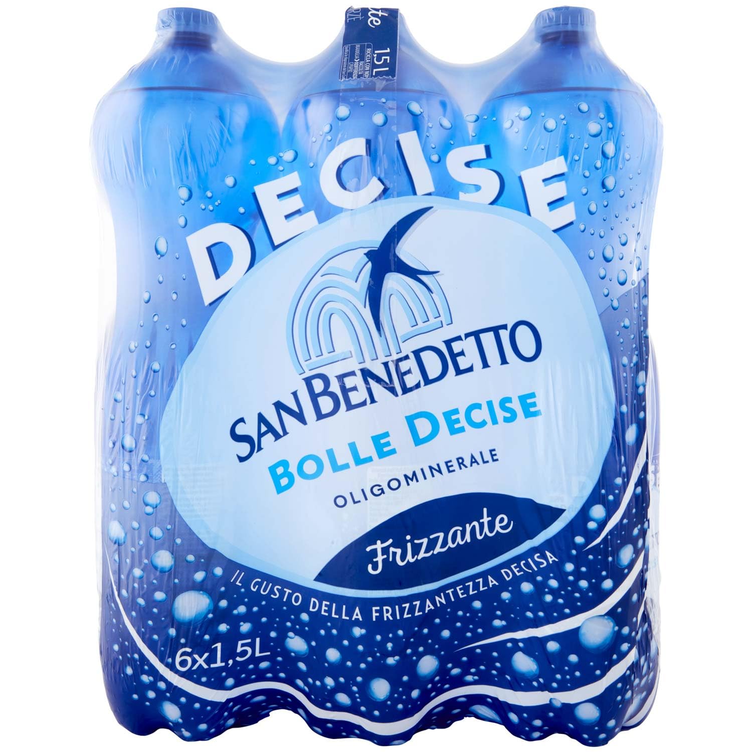 San Benedetto Frizzante 1,5l c6 woda gazowana mineralna numer 1 we Włoszech
