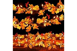 Thanksgiving String Lights for a Festive Autumn Ambiance