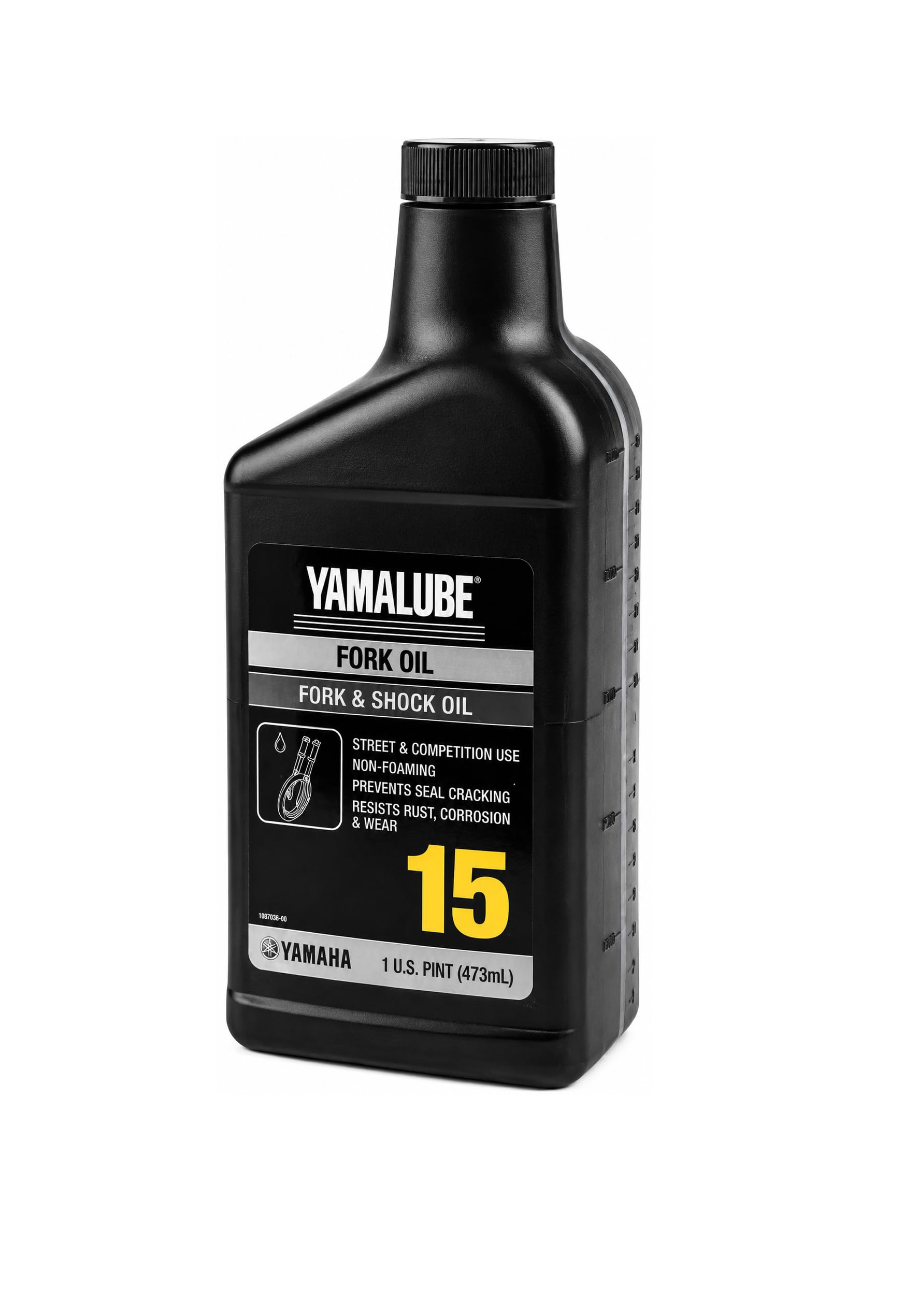 Yamaha Yamalube Fork &amp; Shock Oil, 15 Weight- 16 Ounce, #ACC-FORKF-00-15