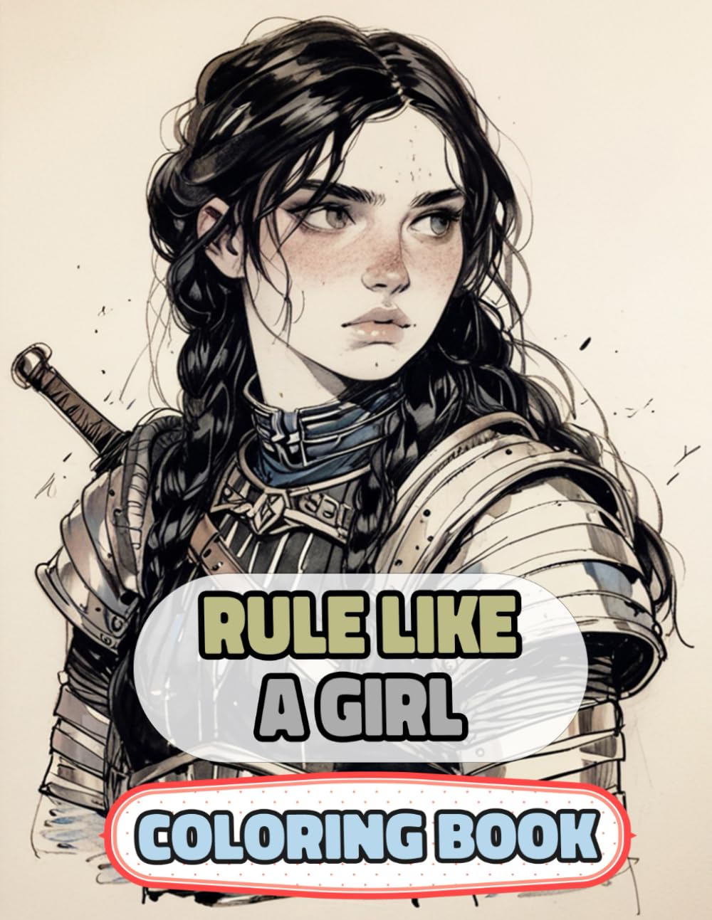 Rule Like A Girl Coloring Book: Colouring Pages Of Multicultural Queens Royal Women Noble Lady Princess Empress Castle Female Kingdom Imperial Majesty ... Mindfulness | For Kids Adult Teen Senior