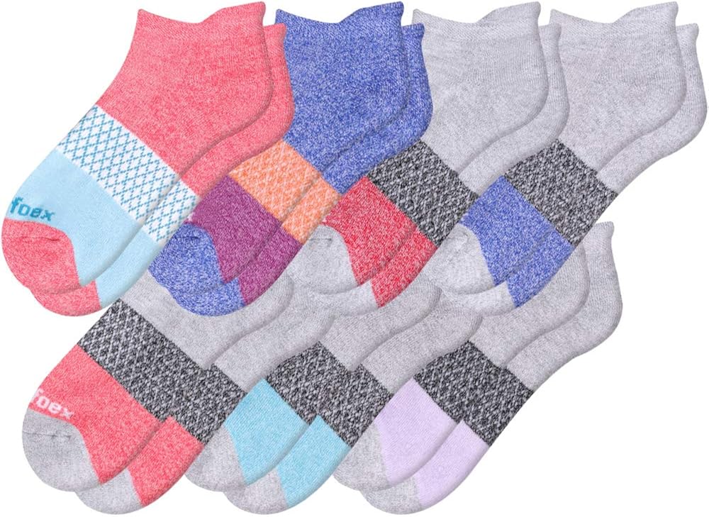 Womens Ankle Socks 7-Pack Cushioned Athletic Running Socks with Tab : Sports & Outdoors