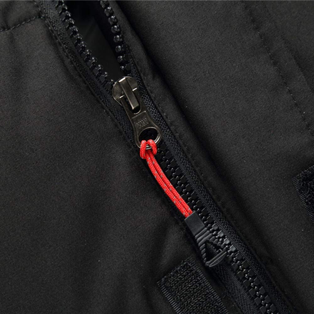 Veste Blouson Homme - Top Chaud À Capuche Hommes Fermeture Éclair Manteau Décontracté Vêtements D'Extérieur Blouse Garçons Veste D'Hiver Manteaux Et Vestes Pour Hommes Pull Noir Homme Hiver