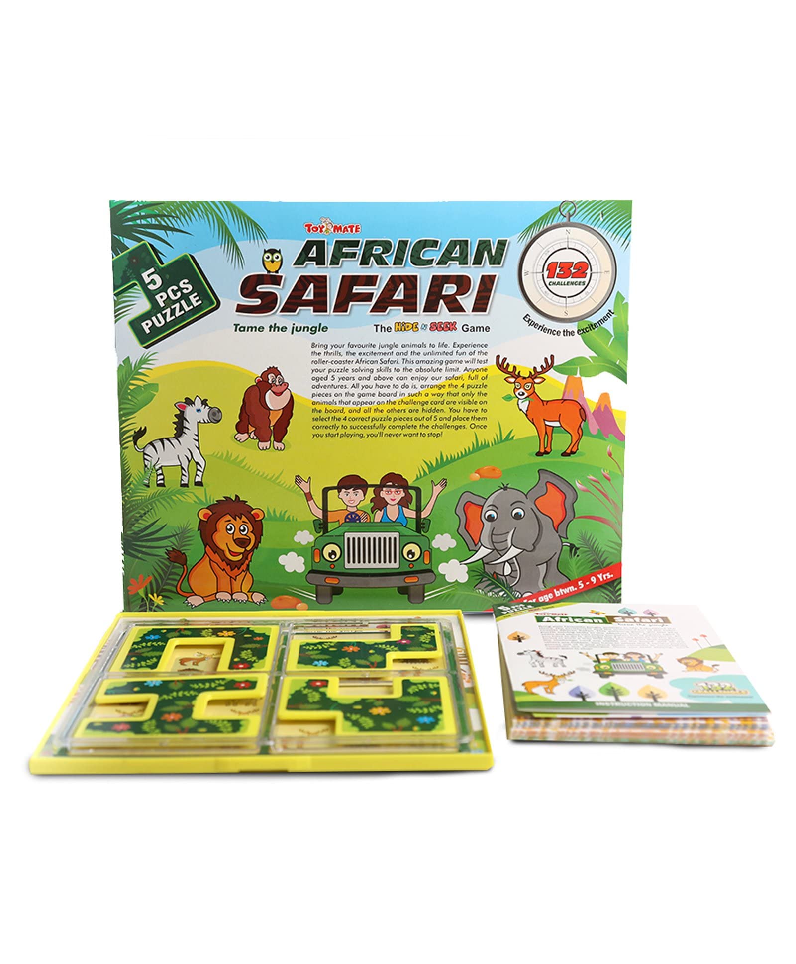 NVF African Safari - 132 Challenges - Education Learning Brain Teasing Puzzle Game for Kids Age 6 Years & Above Hide N Seek 5 PCS Puzzle Game (B0BBW5J1QV) Amazon Price History, Amazon Price Tracker
