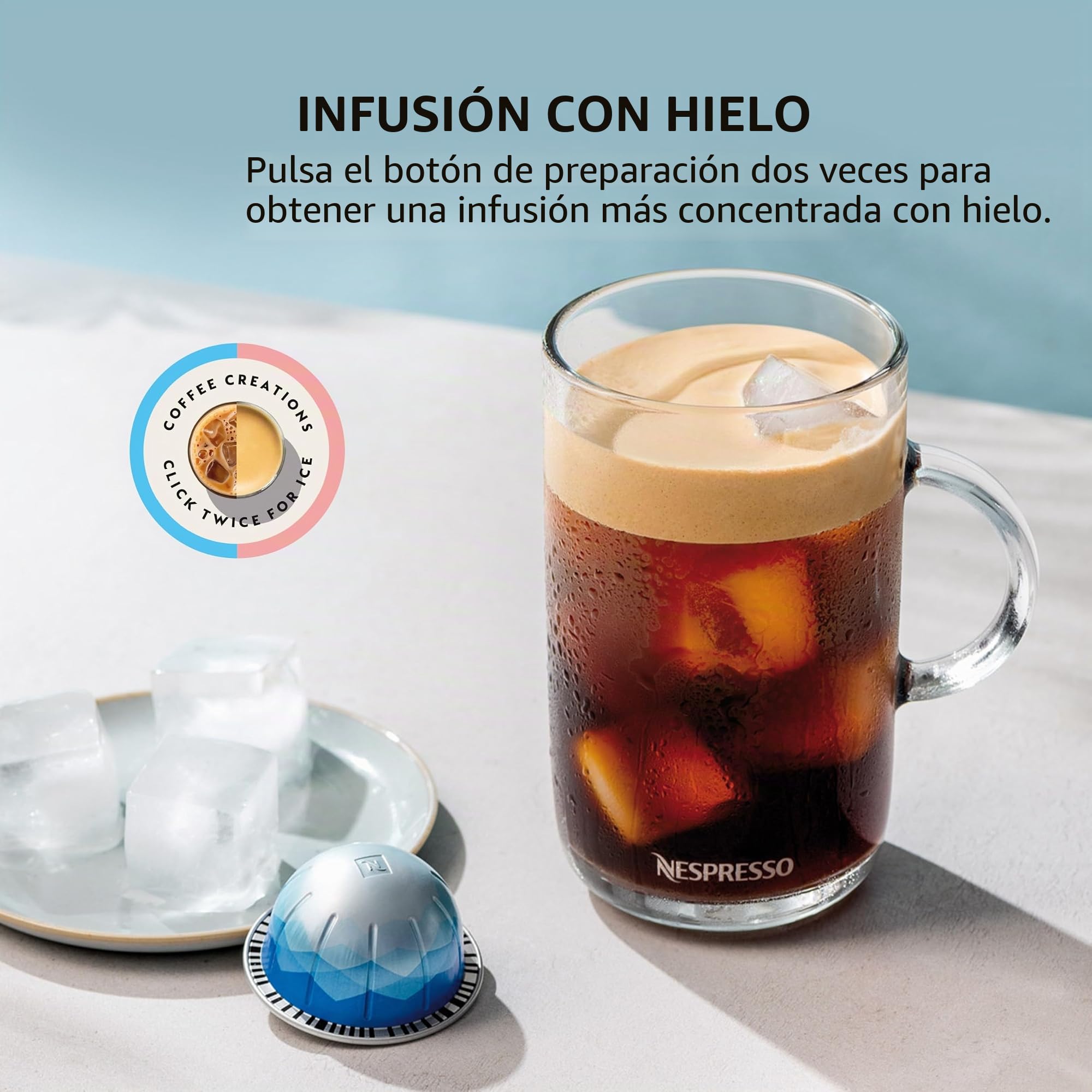 Nespresso Vertuo, Altissio, tostado medio, 50 cápsulas de café espresso | Paquete de 1 cápsula