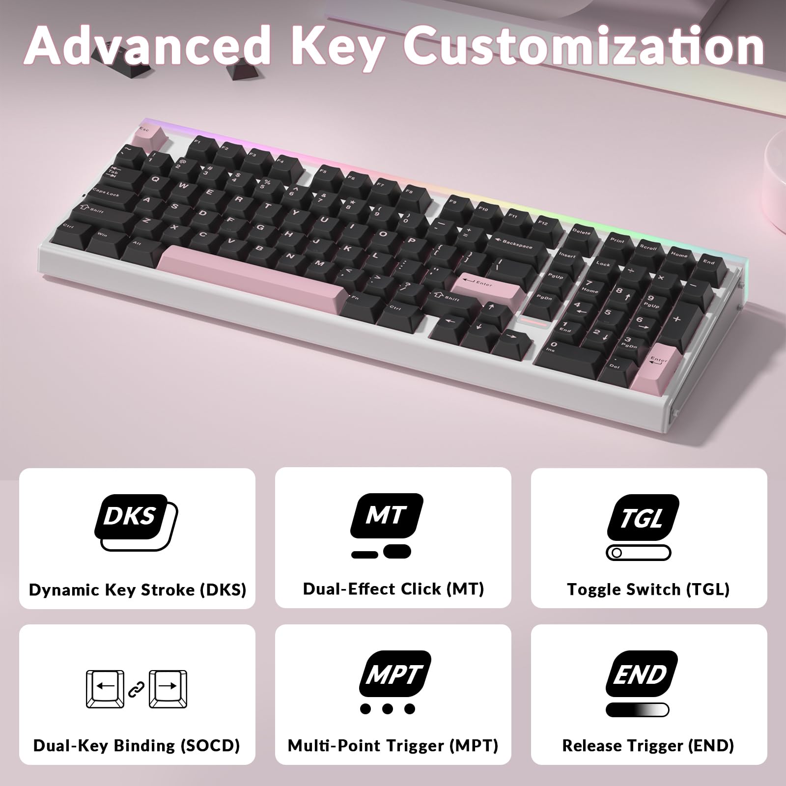 Amazon | Aula Hero 99 有線ゲーミングキーボード ホールエフェクト