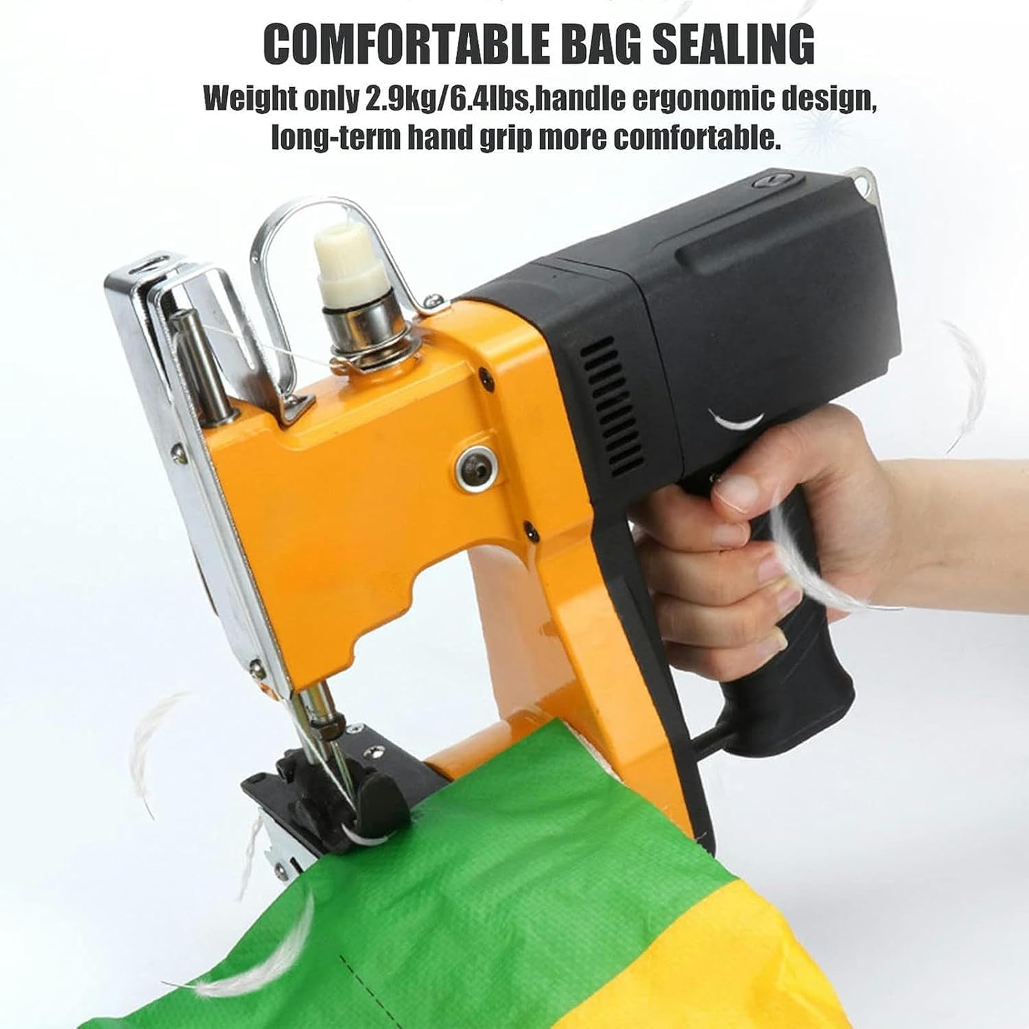 伟 祥Bag Closer Closing Machine, Portable Electric Sewing Stitching Machine, Mini Bag Closing Machine, Handheld Bag Stitcher for Woven Paper Bag