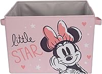 Vista 2 de Lambs & Ivy Disney Baby Minnie Mouse - Cesta de almacenamiento plegable, color rosa
