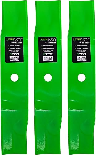 LawnRAZOR Blade Set for Cub Cadet Z-Force 48 Inch Deck 01004772 (High Lift) 3 Pack