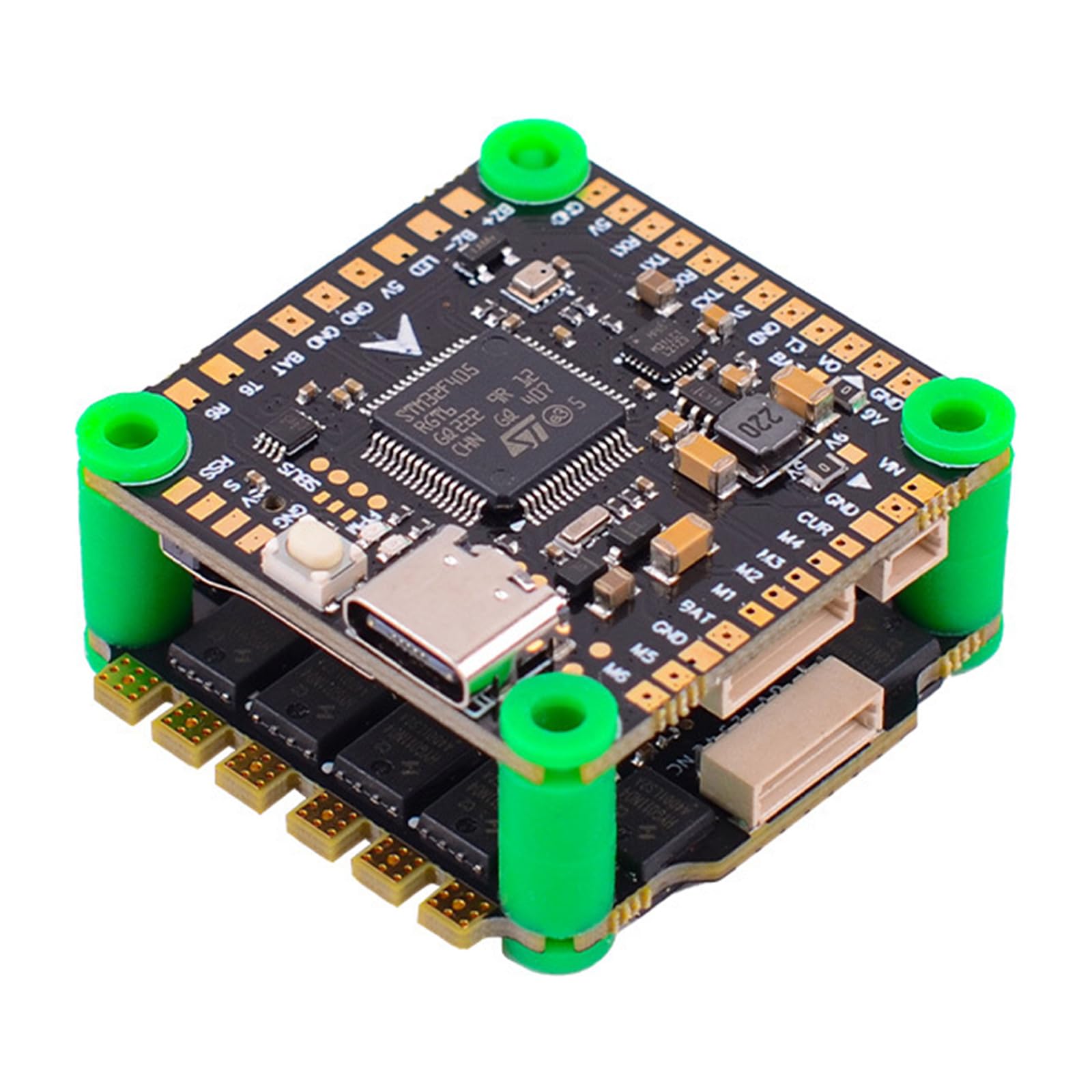 Systèmes de contrôleur de vol F405V3 haute précision Racings Drones Flight Tower avec 60 A MPU6500 Gyroscopes Power Supports