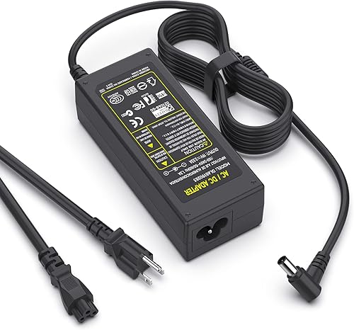 Syfrufo Cable de alimentación de 19 V compatible con monitor LG de 32 pulgadas, 29 pulgadas, 27 pulgadas, 24 pulgadas, 23 pulgadas, 22 pulgadas, 20