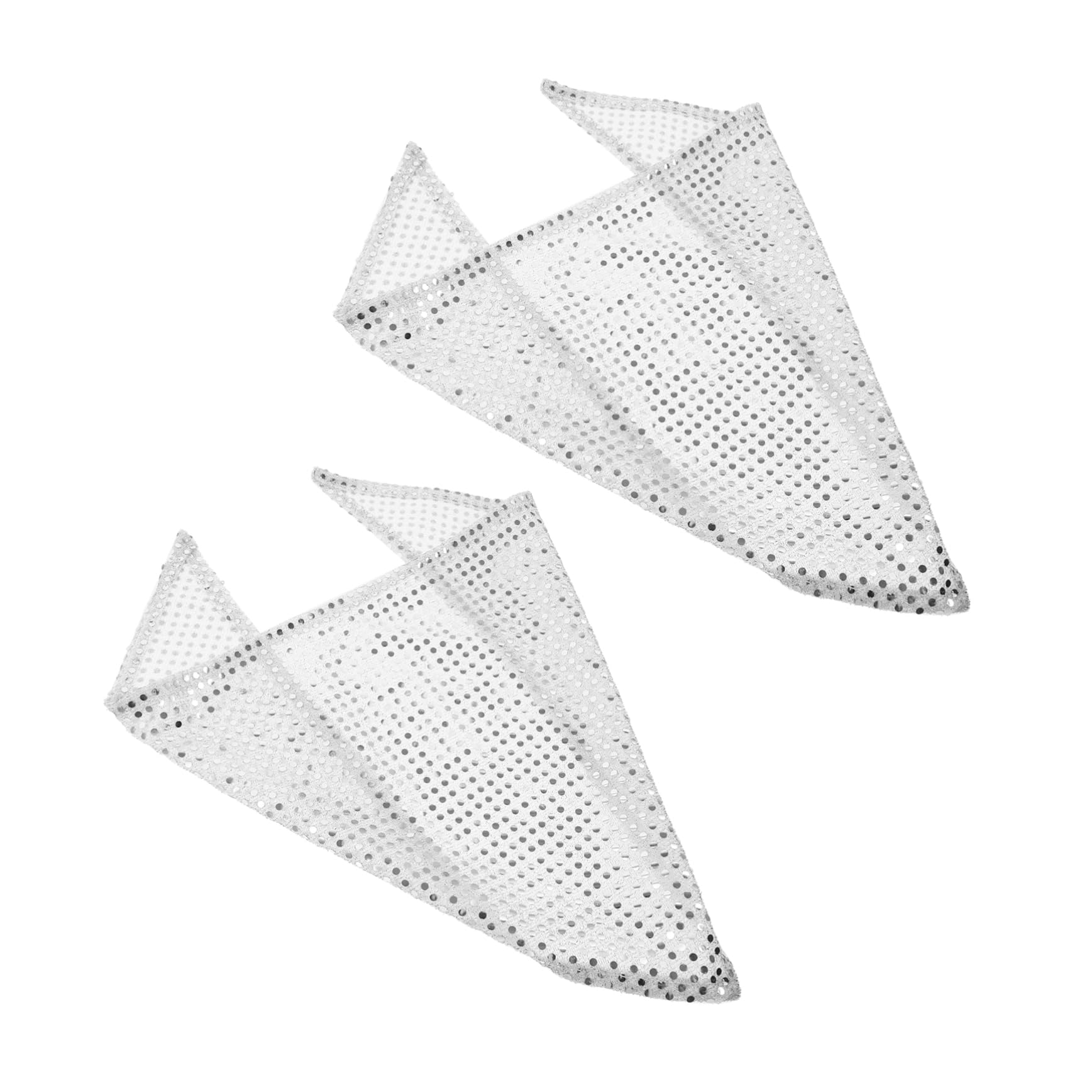 Bandana sequins pour chien avec tissu léger et attaches confortables
