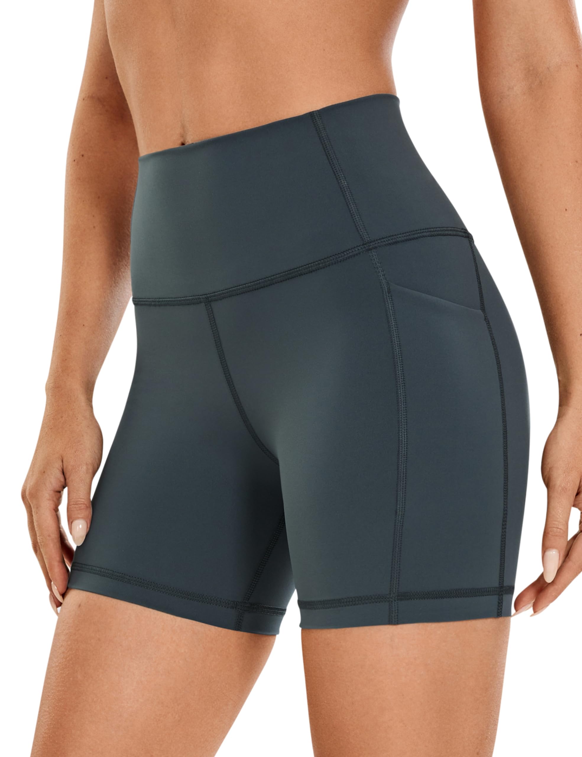 CRZ YOGA Biker Shorts Pockets 5"