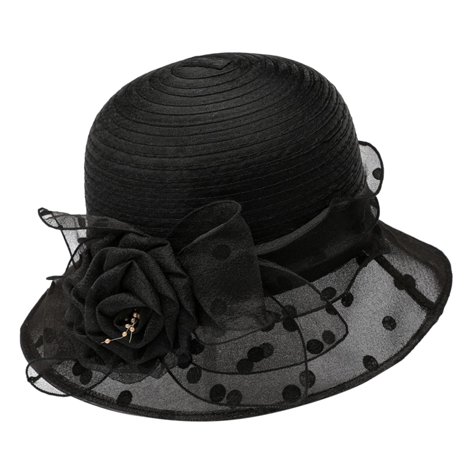 Generic Sombrero de paja para mujer, grande, para vacaciones, sol, verano, playa, sombrero de visera, elegante