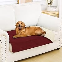 Vista 76 de Smiry Manta impermeable para cama de perro de 30 x 53 pulgadas, suave manta reversible para mascotas, lavable, a prueba de fugas, para sofá