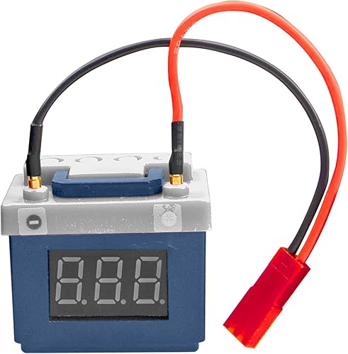 Alarma de bajo voltaje RC Probador de batería Lipo Accesorios de decoración de simulación compatibles con Traxxas TRX4 Axial SCX10 RC4WD D90 Tamiya