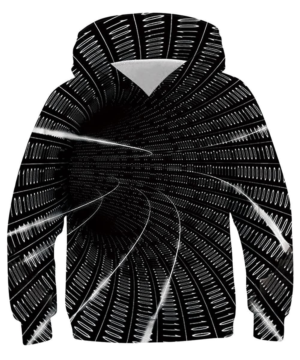 Belovecol Boys Girls 3D Hoodies Casual Printed Pullover Hooded Long Sleeve Sweatshirts with Pocket for 6-16 Years
