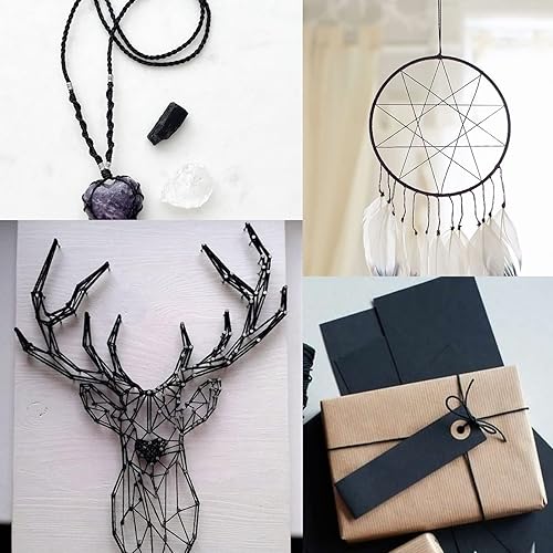 Miniatura 5 de G2PLUS Cuerda de Navidad, cuerda de envoltura de regalo, cuerda blanca y roja de 0.079 pulgadas, cuerda de algodón natural de 656 pies para embalaje