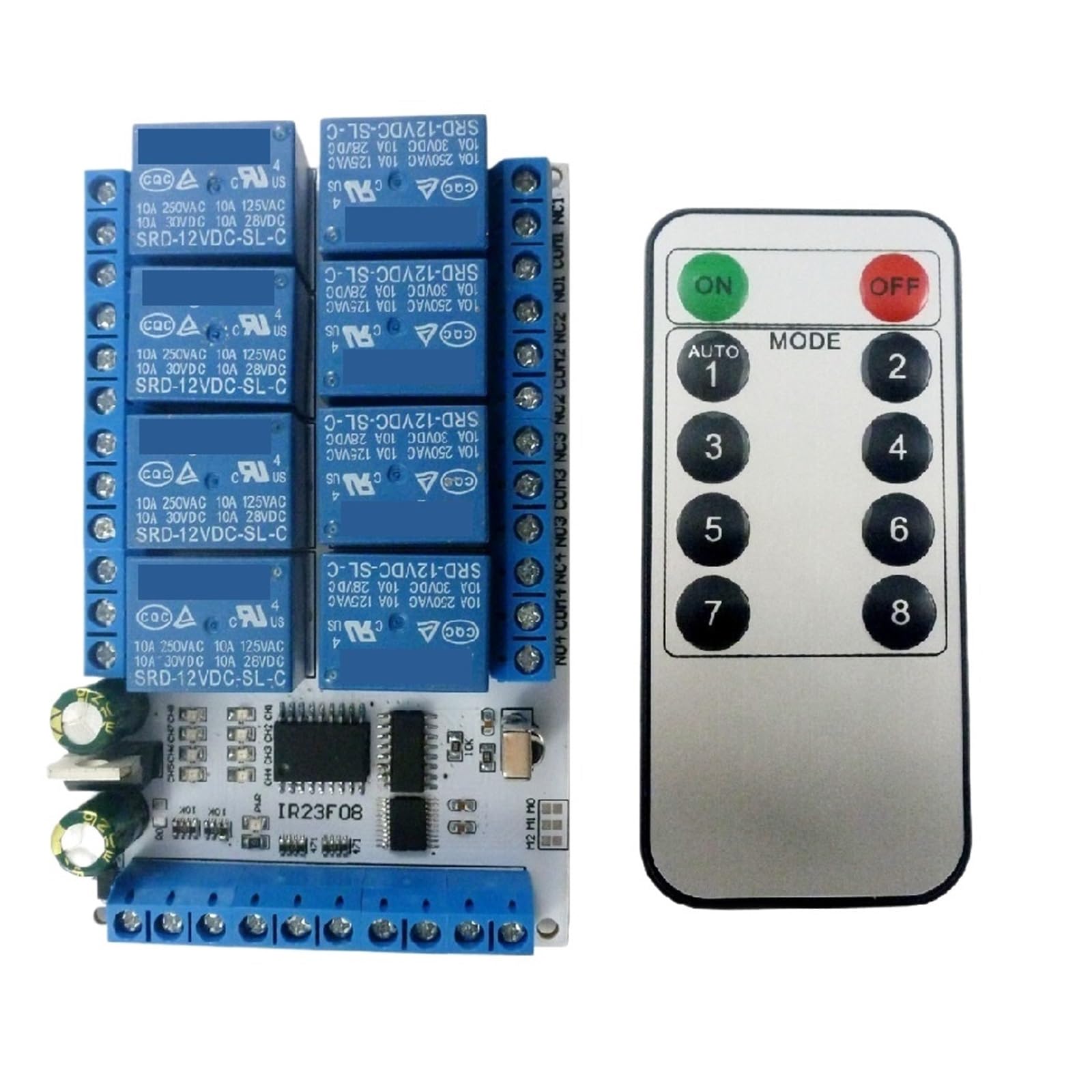 Relais infrarouge IR23F08 pour éliminer les interférences de commande 12V NPN