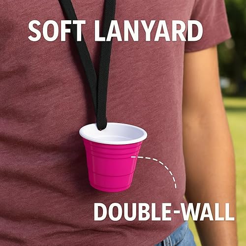 Miniatura 10 de Red Cup Living Taza de disparo de 2 onzas  Copas de fiesta, mini vasos rosados  Fuerte y resistente  Reutilizable y tamaño pequeño perfecto para