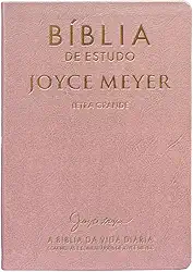 Biblia De Estudo: Joyce Meyer Rosa Letra Grande