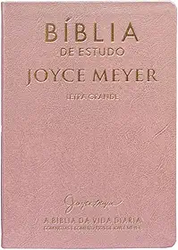 Biblia De Estudo: Joyce Meyer Rosa Letra Grande