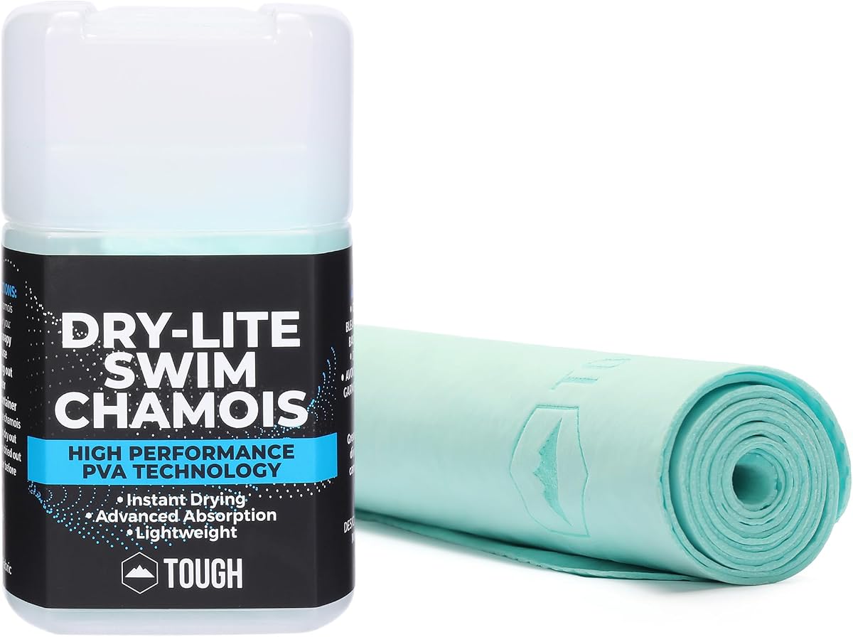 Tough Outfitters Toalla de secado rápido – Toalla de viaje de secado rápido ligera – Toallas de microfibra compactas para el cuerpo, camping, natación, playa, campamento, mochilero – Secado rápido para nadadores