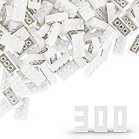 Vista 12 de Bloque clásico de ladrillos a granel de 2 x 4, 100 piezas de ladrillo de construcción amarillo albaricoque, compatible con piezas y piezas Lego