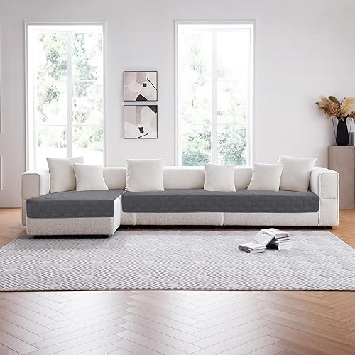 Miniatura 2 de PrinceDeco Funda de sofá impermeable para perros, manta lavable para cama, sofá, funda para cama al aire libre con respaldo antideslizante (32 x 82