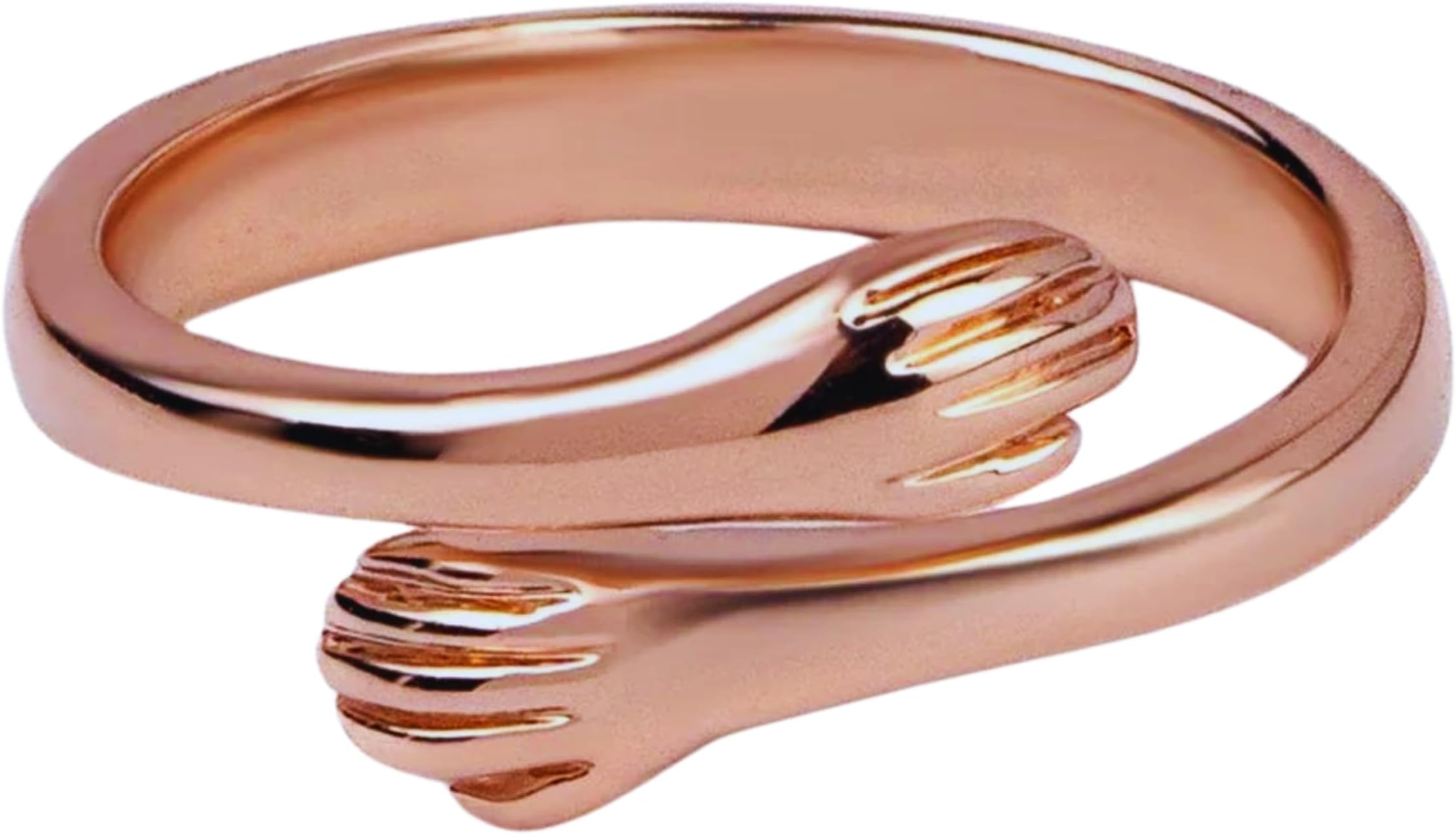 Fashion Anti-Tarnish Hug Ring for Women & Girls| Clover Magnetic Pendant Chain | Adjustable | Finger Ring | Gift Box | Valentine Gift for Girlfriend & Wife | Birthday