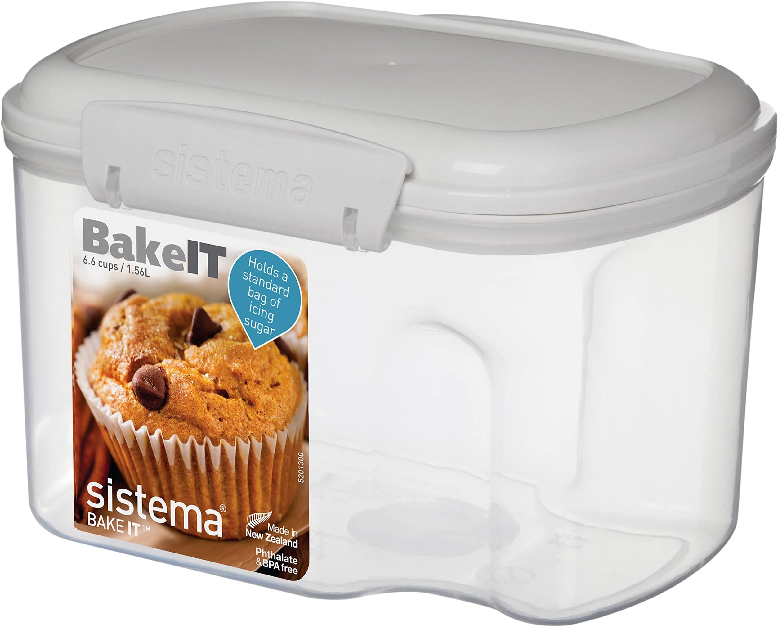 Sistema BAKE IT Food Storage Container | 1.56 L Food Pantry Storage Container | BPA-Free | Great for Cereal, Flour, Pasta & More
