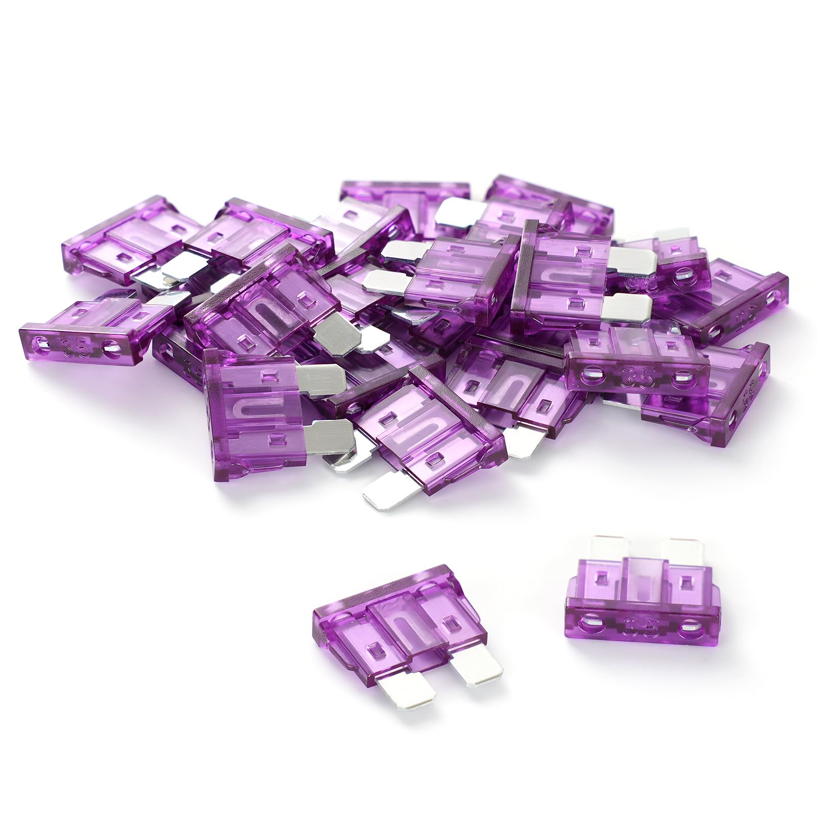 (25Pcs) 35 Amp Standard Car Fuses, 35A Automotive Fuse(ATO/ATC), Blade Fuse for Car/RV/Truck/SUV/Motorcycle/Boat
