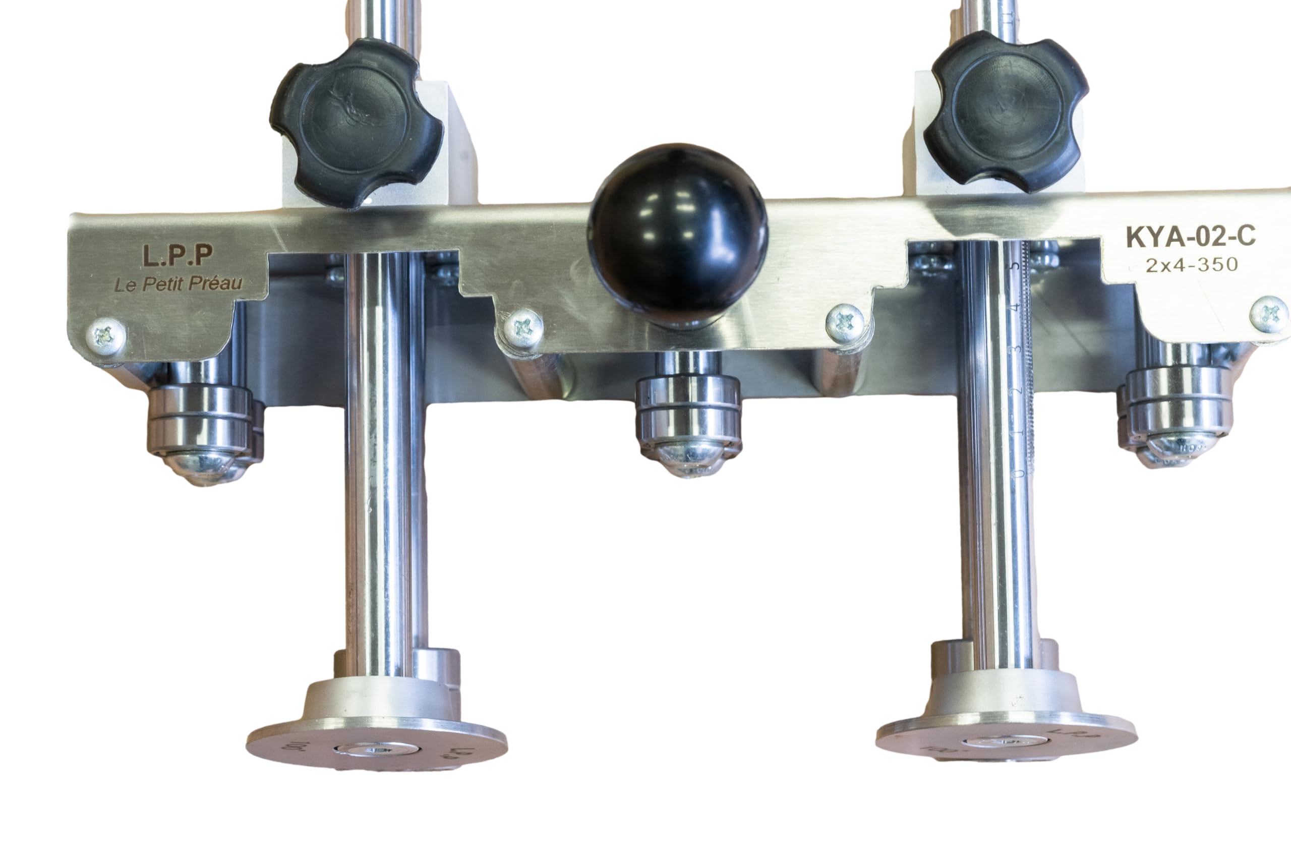 Plegadora manual para zinc/aluminio/cobre/acero/acero inoxidable para registros materiales - Doble columna, ideal obra - KYA 350 MM - 4 rodillos de guía - LPP