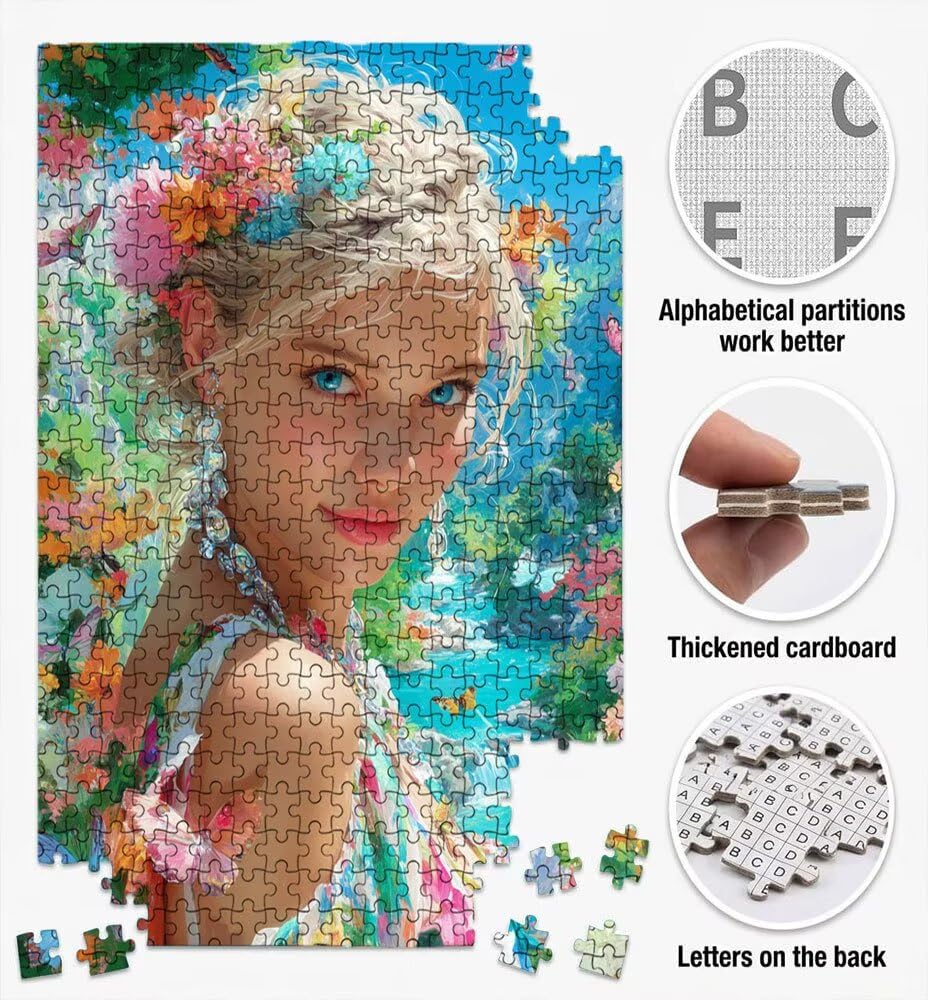 Kwiaty Damskie, Klasyczne Puzzle 4000 Sztuk Dorosłych BLQSBGA7-372 | Wyzwanie Zagadki, Gry Logiczne Cała Rodzina, Stres, Wystrój Domu Miłośnicy Puzzle