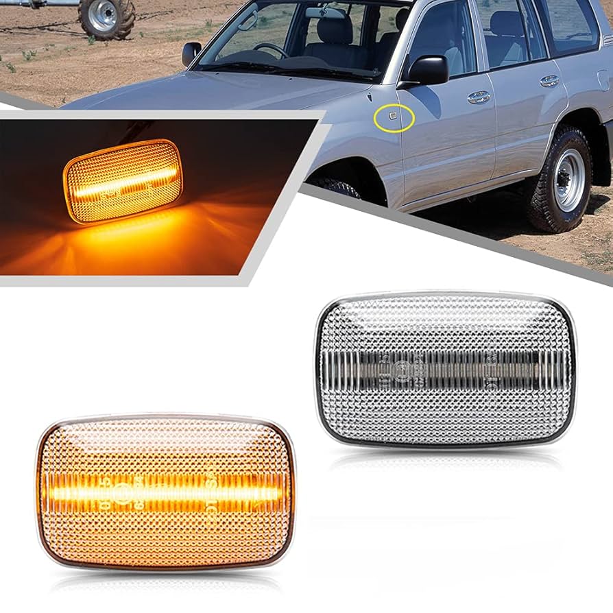 Amazon.com: 2Pcs LED Side Marker Lights for Toyota Land